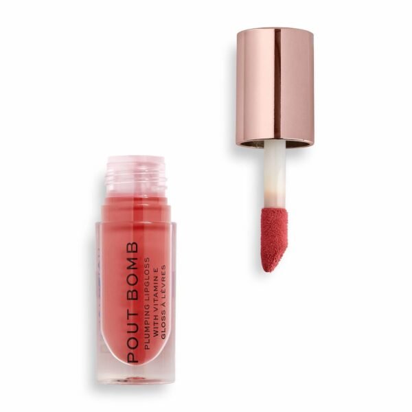 REVOLUTION Lip Pout Bomb Plumping Gloss - Sauce Peachy Coral – Lipstick in Egypt
