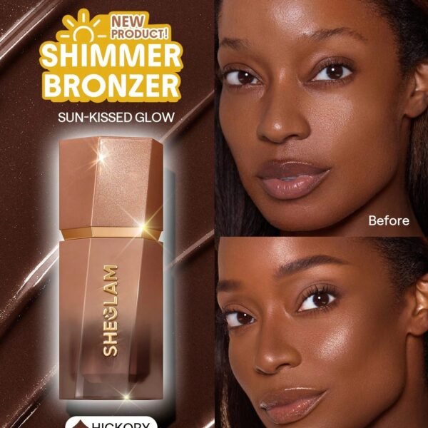 SHEGLAM Sun Beam Shimmer Liquid Bronzer - Hickory – Highlighter & Contour in Egypt