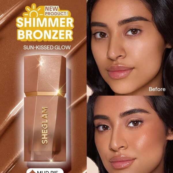 SHEGLAM Sun Beam Shimmer Liquid Bronzer - Mud Pie – Highlighter & Contour in Egypt