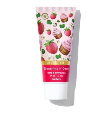 BUBBLZZ Strawberries & Cream Travel Size Hand & Body Lotion 50ml – Fragrance in Egypt