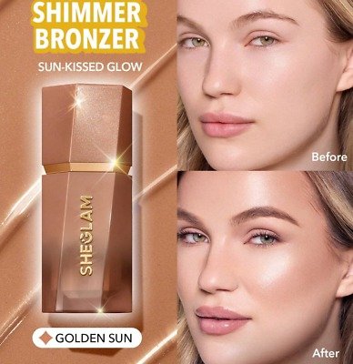 SHEGLAM Sun Beam Shimmer Liquid Bronzer - Golden Sun – Highlighter & Contour in Egypt