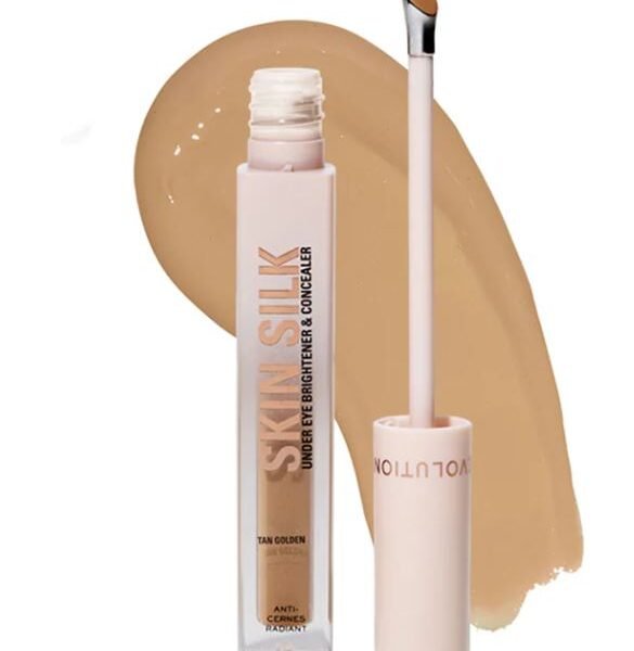 REVOLUTION Concealer & Brightener Skin Silk Under Eye - Tan Golden – Concealer in Egypt