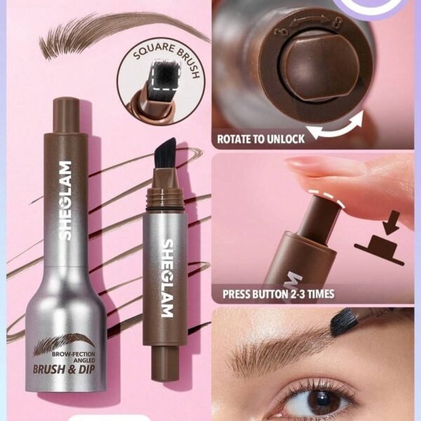 SHEGLAM EyeBrow-Fection Angled Brush & Dip - Taupe – Brows in Egypt