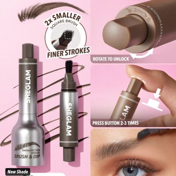 SHEGLAM EyeBrow-Fection Angled Brush & Dip - Truffle – Brows in Egypt