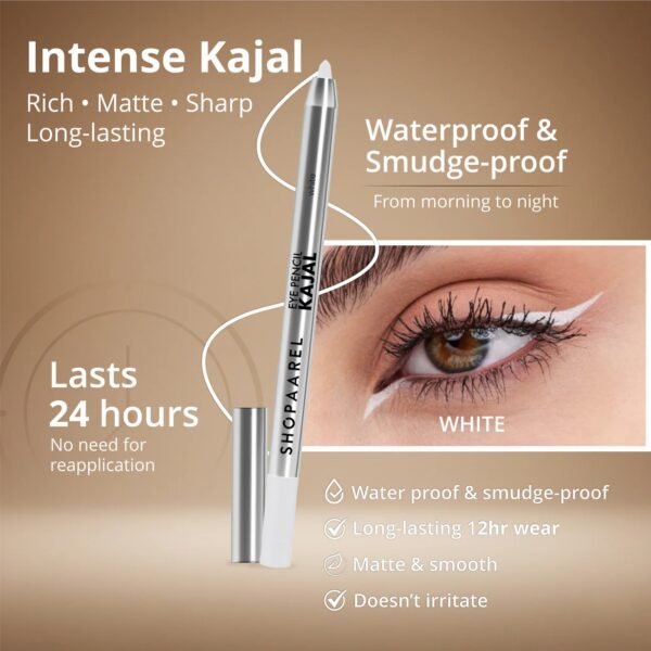 SHOPAAREL Eye Pencil Kajal Waterproof White – Eyeliner & Kohl in Egypt