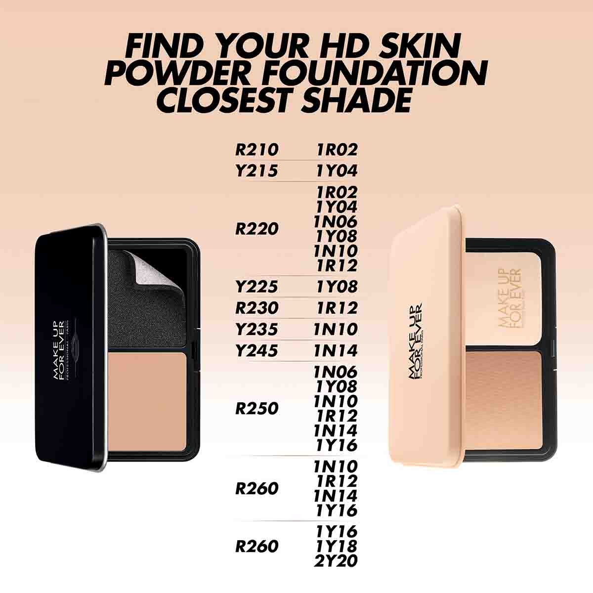 HD Skin Powder Foundation - 3R44 - Cool Amber Make Up For Ever HD Skin Powder Foundation - 3R44 - Cool Amber – authentic in Egypt