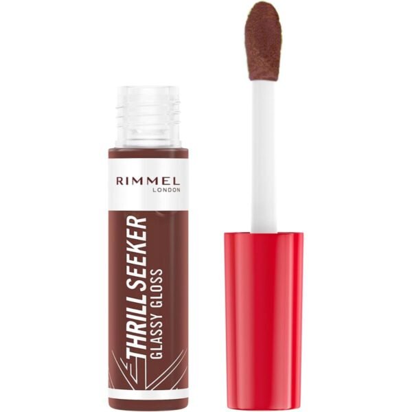 Rimmel Thrill Seeker Glassy Gloss Shade 800 Chocolate Glaze 10ml – authentic in Egypt