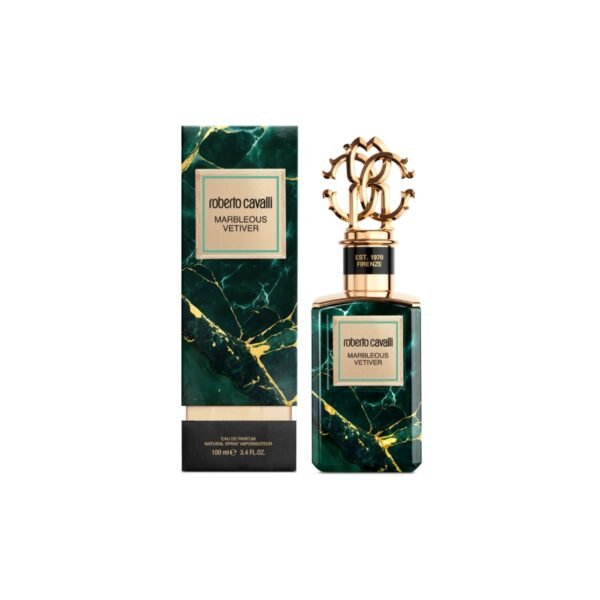 Roberto Cavalli Gold Marbleous Vetiver – authentic in Egypt