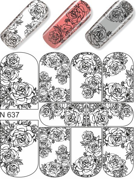 MAGENTA NAILS Nail Sticker N637 – Nails in Egypt – view 2