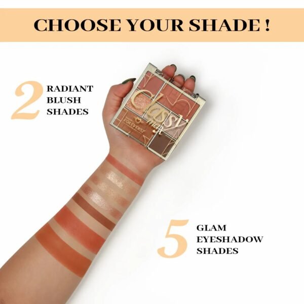 FOREVER 52 Eyeshadow Palette Classy Max 2 Color Blush + 5 Color - CLM001 – Blusher in Egypt – view 2