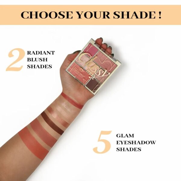 FOREVER 52 Eyeshadow Palette Classy Max 2 Color Blush + 5 Color - CLM003 – Blusher in Egypt – view 2