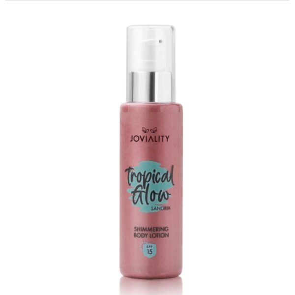 joviality Tropical Glow Shimmering Lotion Spf15- Sangria – authentic in Egypt