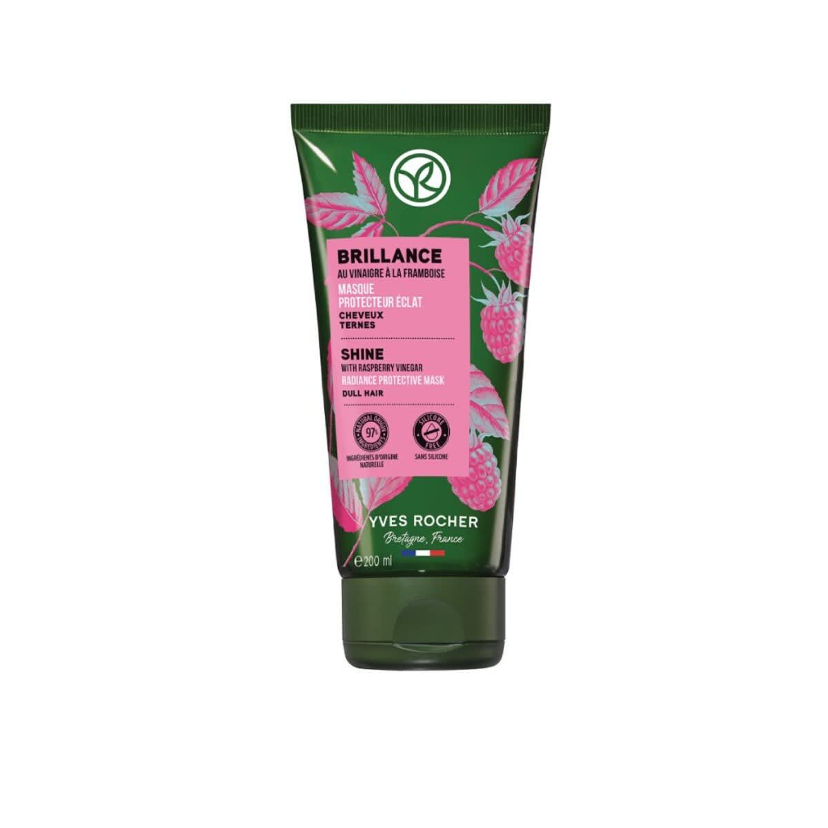 Radiance Protective Mask with Raspberry Vinegar for Dull hair yves rocher Radiance Protective Mask with Raspberry Vinegar for Dull hair – authentic in Egypt