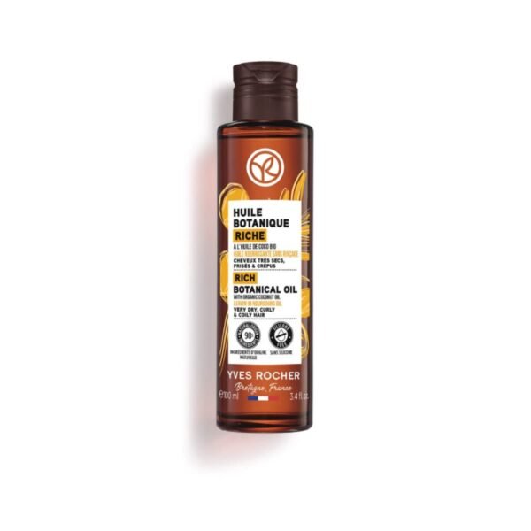 yves rocher Rich Botanical Oil With Organic Coconut Oil For Very Dry, Curly & Coily Hair – authentic in Egypt