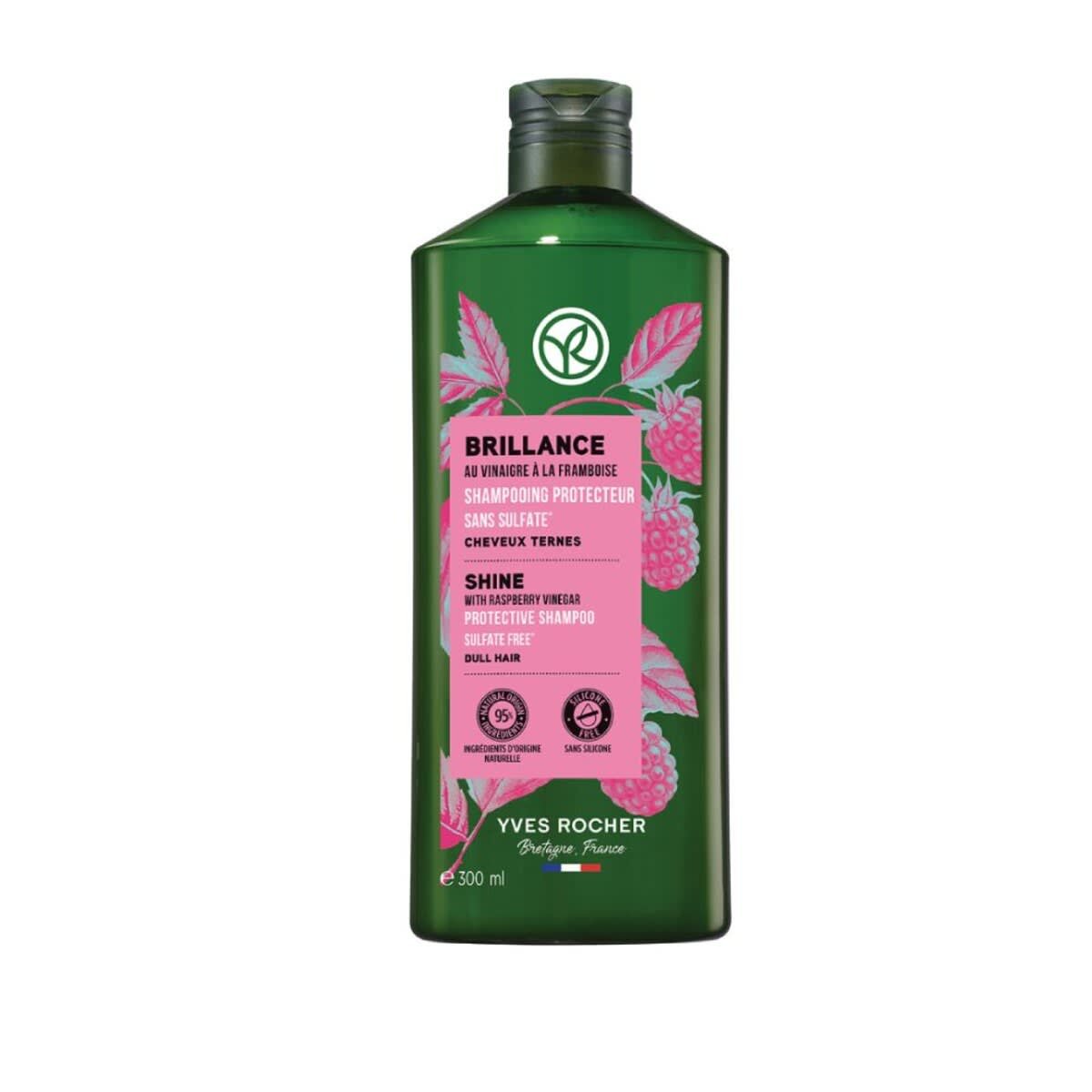 Shine Shampoo With Raspberry Vinegar-Sulfate Free yves rocher Shine Shampoo With Raspberry Vinegar-Sulfate Free – authentic in Egypt