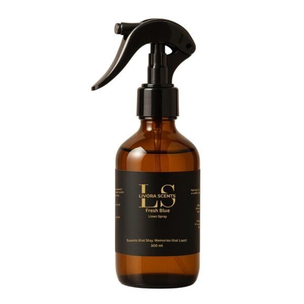 livora scents Fresh Blue Linen Home Spray 300 ml – authentic in Egypt