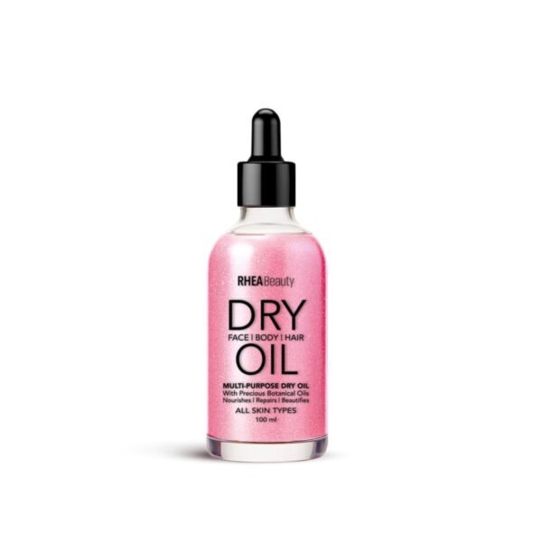 Rhea Beauty 3 in 1 shimmering pink dry oil 100 ml – authentic in Egypt